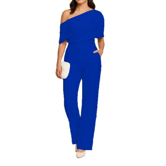 Fashion Slimming One-Shoulder Women's Jumpsuit
