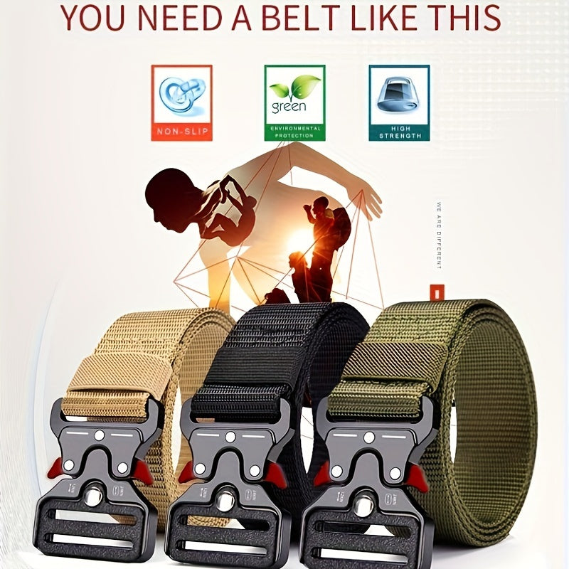 Man genuine belt outdoor hunting tactical belt multifunctional belt buckle nylon belt high quality marine canvas belt plastic belt buckle