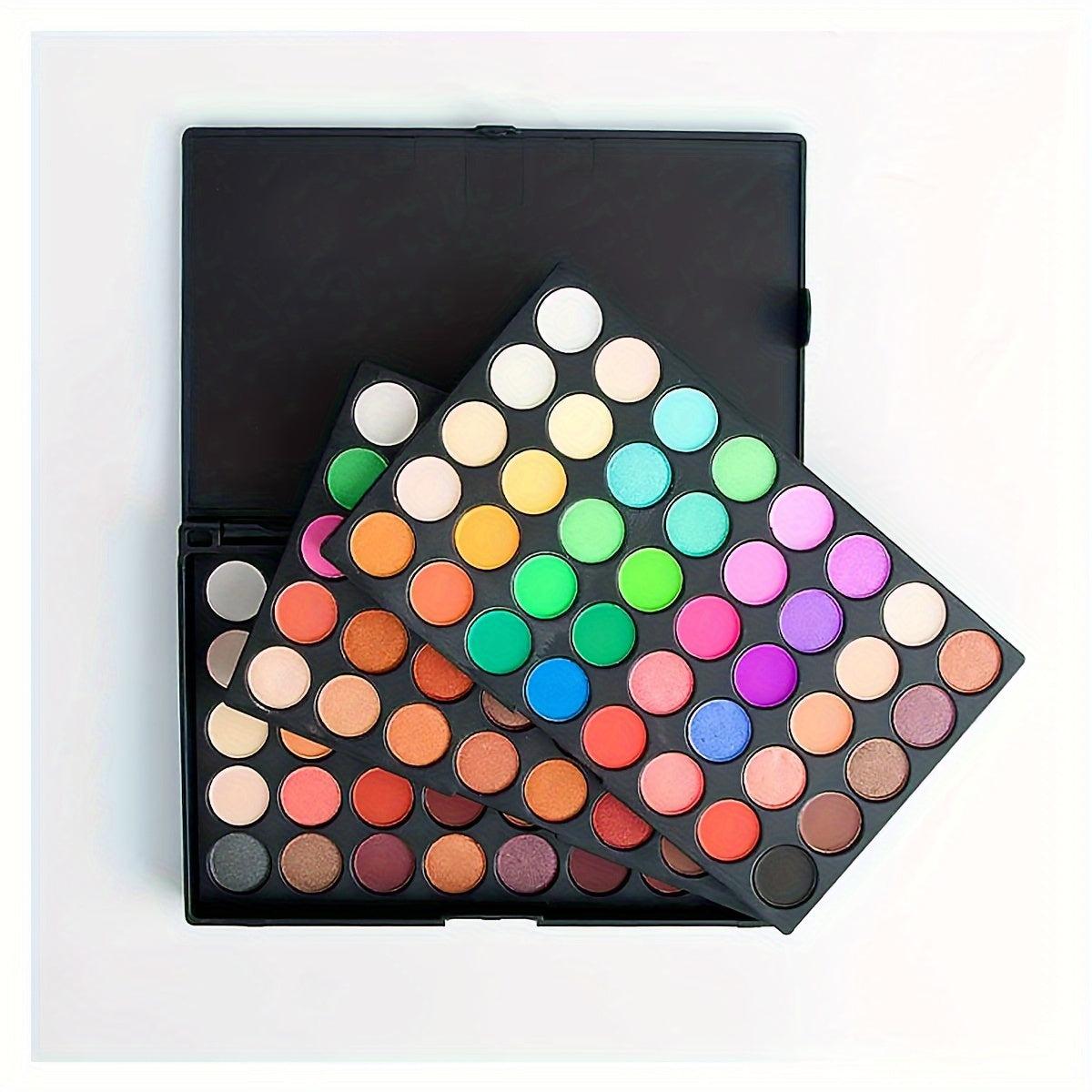120 Colors Mini Eyeshadow Palette Makeup Gift Set, Professional 3-layer Highly Pigmented Nude Warm Color Tone Matte Shimmer Glitter Finish Natural Colorful Makeup Eyeshadow Palette Set For Music Festival