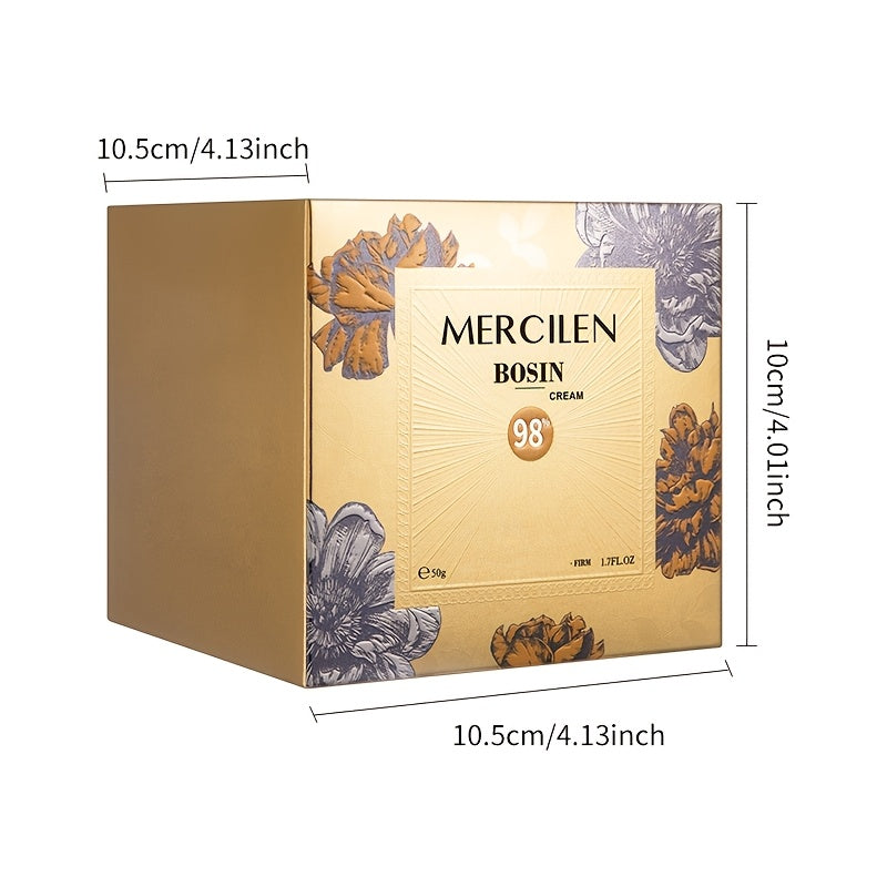 Bosin Moisturizer 50g, containing collagen, vegetable squalane, hyaluronic acid and sea fennel ingredients, deep moisturizing and moisturizing facial Light Beige skincare, make Light Beige younger looking