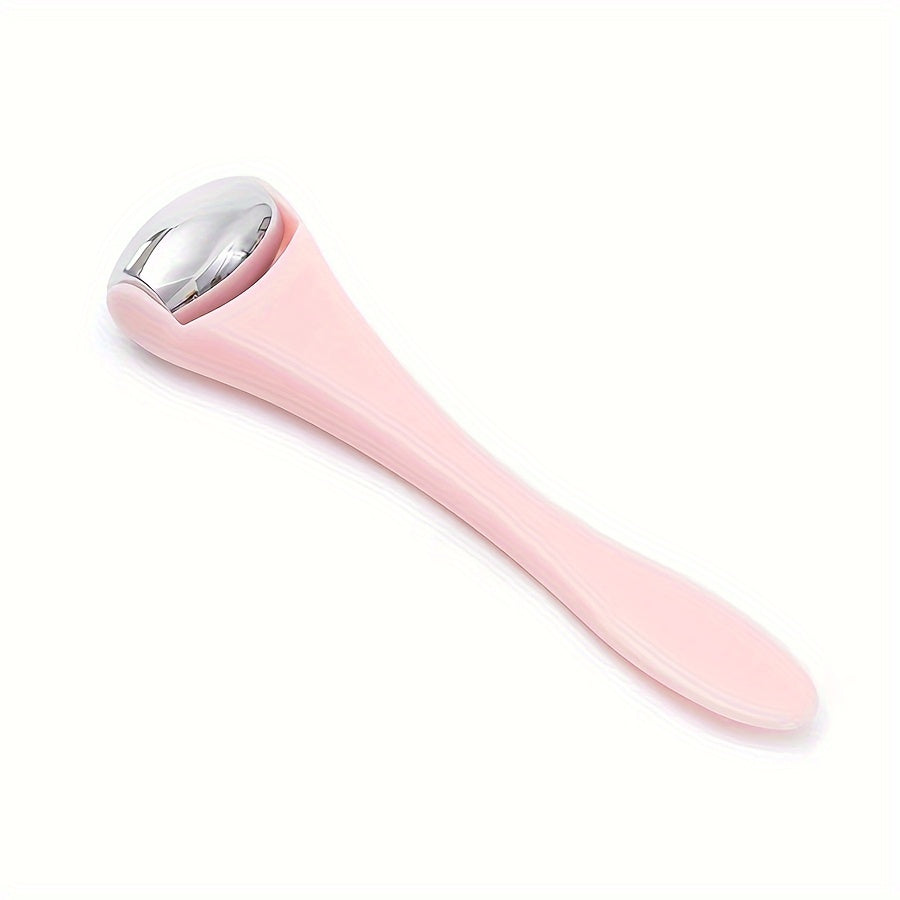 1pc Double Head Stainless Steel Ice Roller Eye Massage Stick Dual-Use Face Cream Eye Cream Spoon Face Ice Dressing Beauty Stick Eye Massage Tool, Beauty, Facial Massage, Sleek Design, Dualuse Tool, Highquality Rollers, Durabl