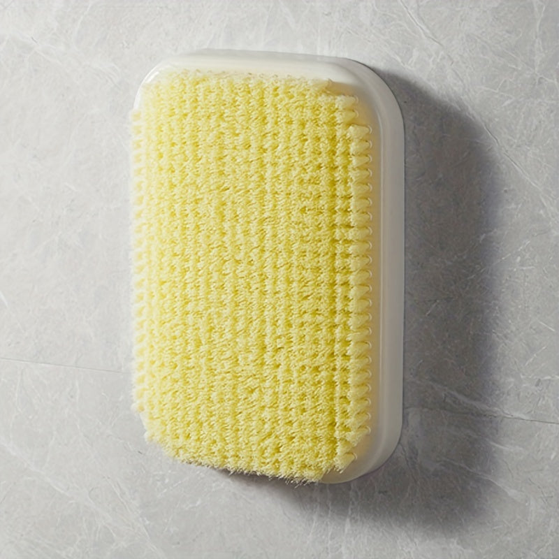 1pc Household Rubbing Bath Brush - Lazy Rubbing Back Pad, Wall Mounted Back Bath Brush, Back Scrubber For Shower - For Men & Women - Suitable for Daily Shower - Perfect Gift for Relaxation