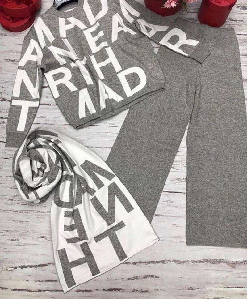 Suit Women Sport Winter Clothes Ladies Sweater