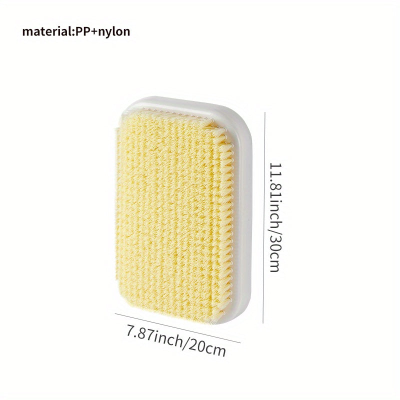 1pc Household Rubbing Bath Brush - Lazy Rubbing Back Pad, Wall Mounted Back Bath Brush, Back Scrubber For Shower - For Men & Women - Suitable for Daily Shower - Perfect Gift for Relaxation