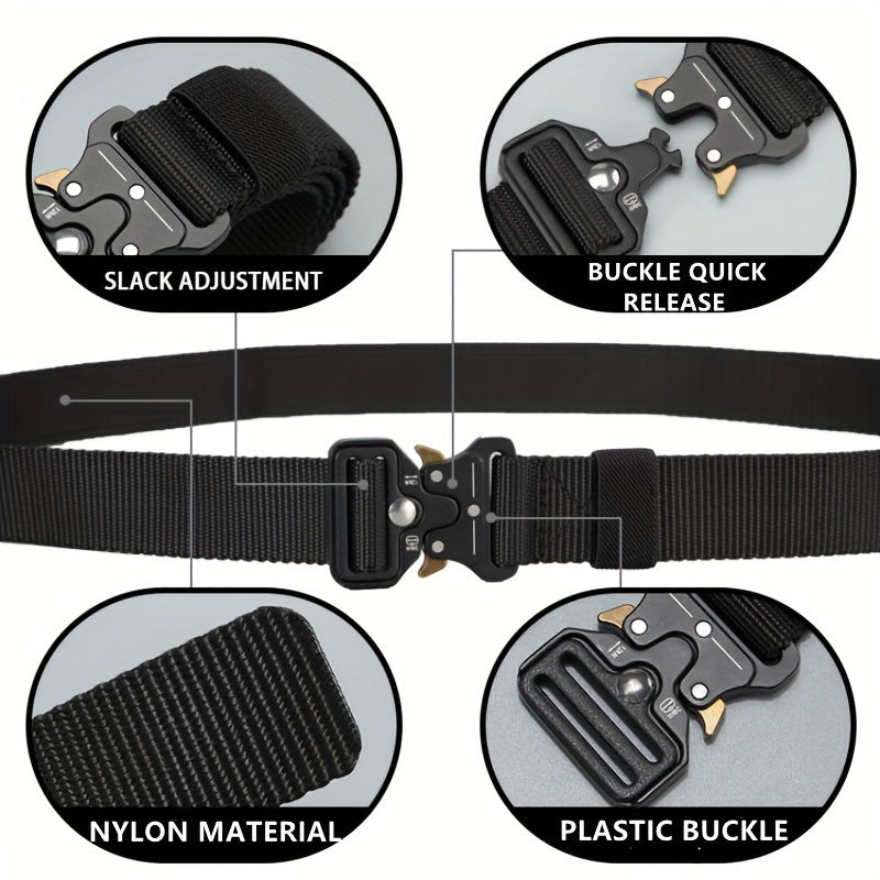 Man genuine belt outdoor hunting tactical belt multifunctional belt buckle nylon belt high quality marine canvas belt plastic belt buckle