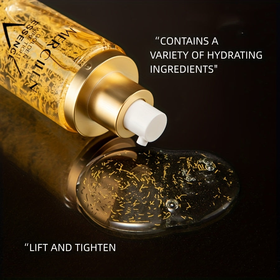 MERCILEN Golden Thread Firming Essence - Hydrating & Tightening, Alcohol-Free Gel Formula with Hyaluronic Acid & Glycerin for Sensitive Skin, Moisturizing Face Serum,Skincare