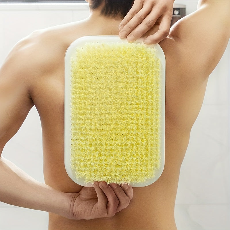 1pc Household Rubbing Bath Brush - Lazy Rubbing Back Pad, Wall Mounted Back Bath Brush, Back Scrubber For Shower - For Men & Women - Suitable for Daily Shower - Perfect Gift for Relaxation