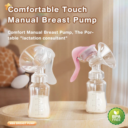 MAMIJOY  Breast Pump Baby Nipple Manual Suction Milk Pump Feeding Breasts Pumps Milk Bottle Sucking Postpartum Supplies BPA Free