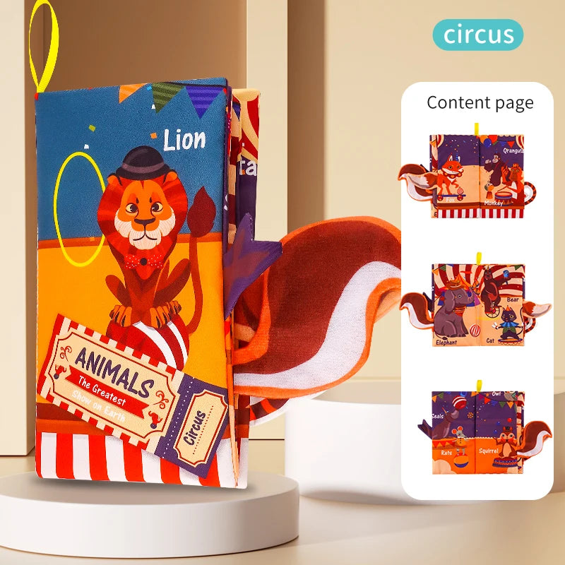 Baby Books Toys, Baby Books 0-6 Months, 3PCS Touch and Feel Cloth Crinkle Soft Books, Toys for 0-3-6-12-18 Months Infant Newborn