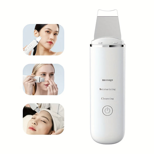 Electric Facial Pore Cleanser & Scrubber - 3-in-1 Deep Cleansing Device with Manual/Manual-like Mode, Blackhead Remover, Sensitive, -like Operation (No Scent) for Home Use, Pore Minimizing Face Shovel Machine, Face Tools, Ski