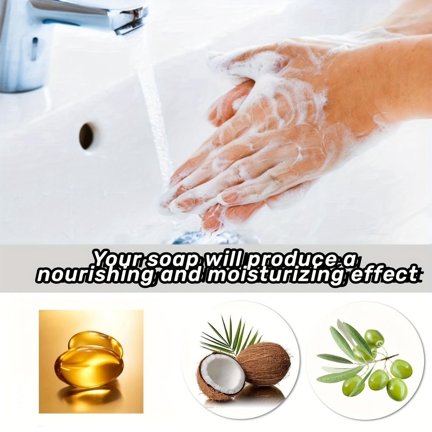 [Natural Moisturizing Soap Base] Moisturizing 1LB Glycerin Soap Base - Natural Olive Oil, SLS/SLES Free, Perfect for DIY Handmade Soaps & Skincare