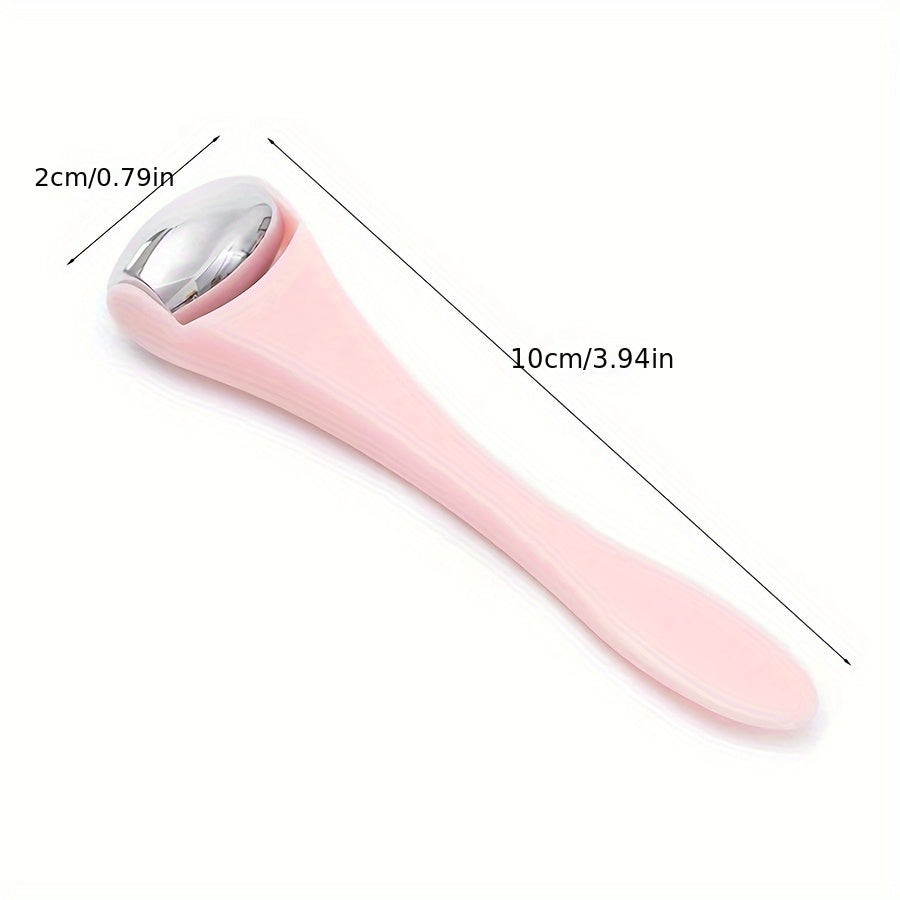1pc Double Head Stainless Steel Ice Roller Eye Massage Stick Dual-Use Face Cream Eye Cream Spoon Face Ice Dressing Beauty Stick Eye Massage Tool, Beauty, Facial Massage, Sleek Design, Dualuse Tool, Highquality Rollers, Durabl