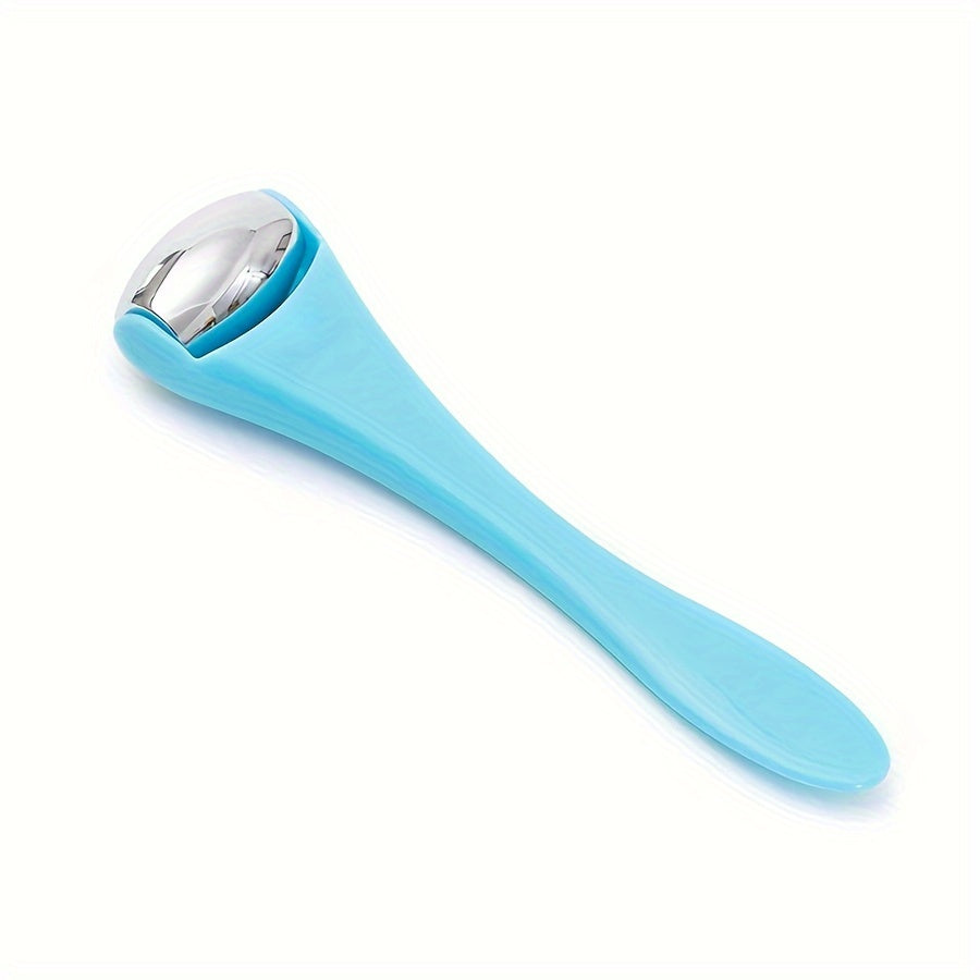 1pc Double Head Stainless Steel Ice Roller Eye Massage Stick Dual-Use Face Cream Eye Cream Spoon Face Ice Dressing Beauty Stick Eye Massage Tool, Beauty, Facial Massage, Sleek Design, Dualuse Tool, Highquality Rollers, Durabl