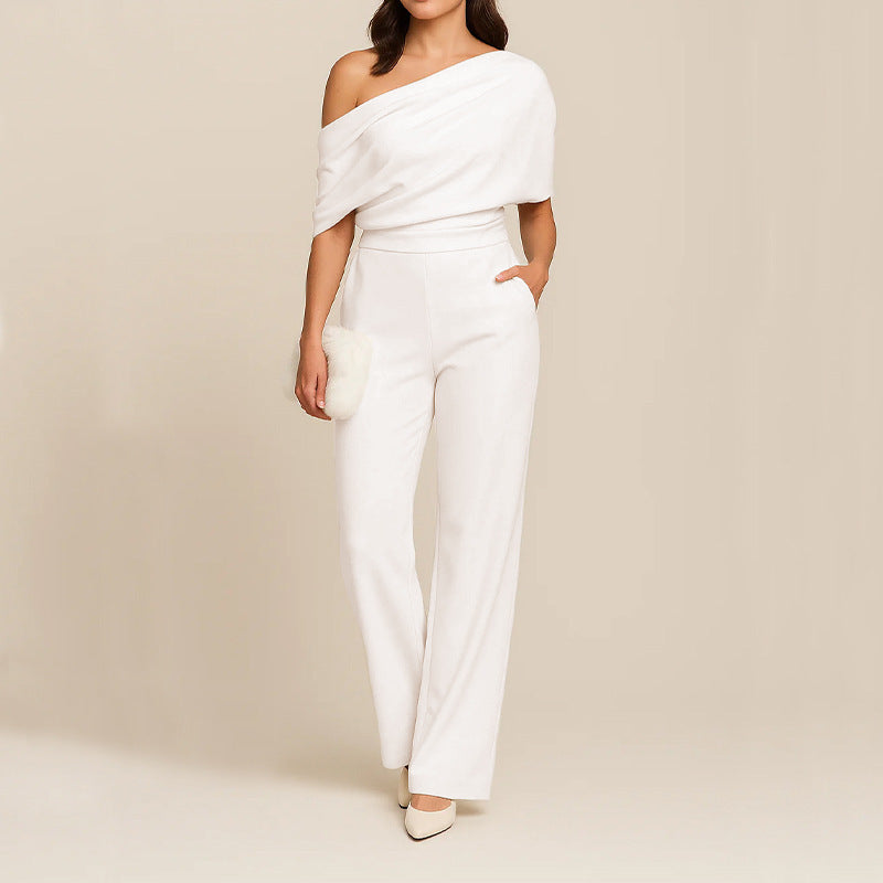 Fashion Slimming One-Shoulder Women's Jumpsuit